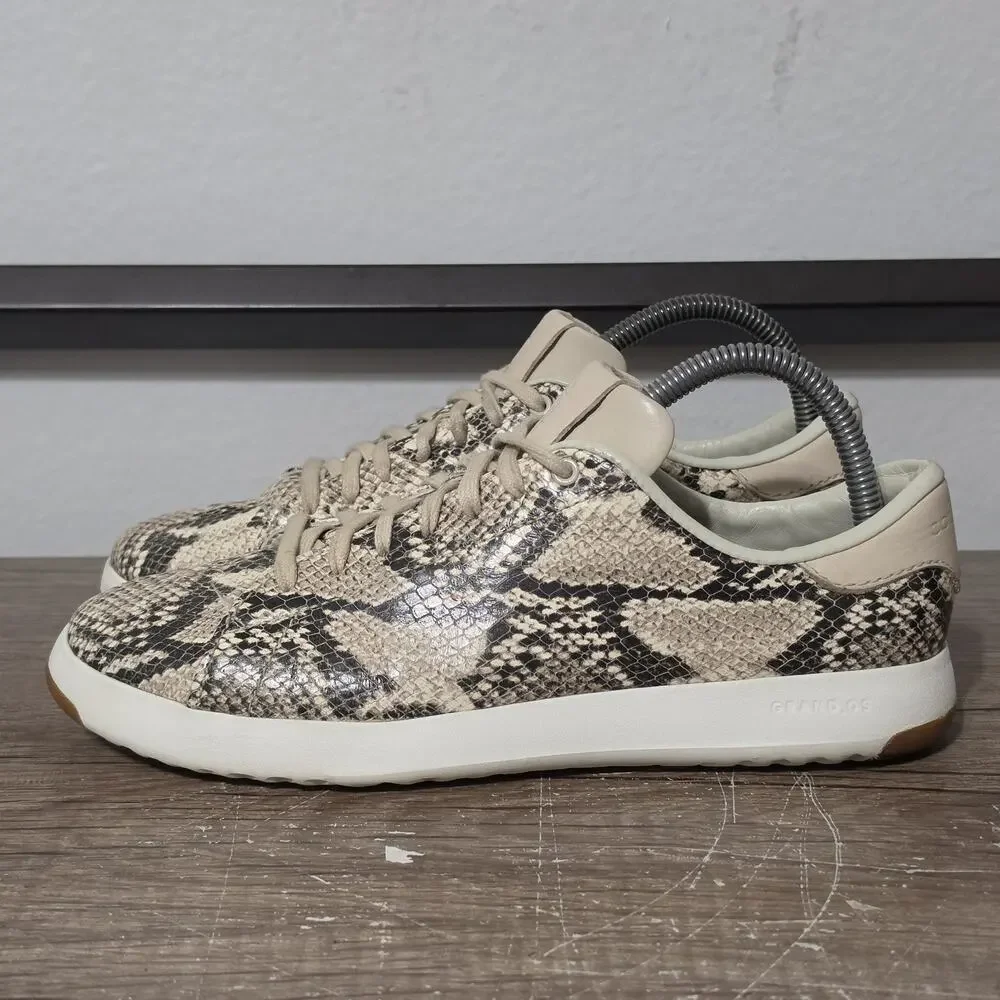 Cole Haan Grandpro Tennis Women’s Roccia Snake Print Shoes Sneakers Size 8.5